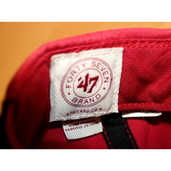 NHL Hockey Ottawa Senators Snapback Hat Cap OS One Size '47 Red Embroidered Logo - Picture 5 of 7